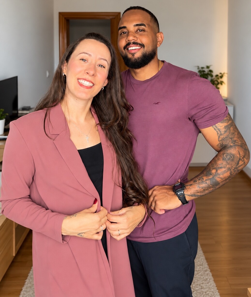 Victor e Letícia, responsáveis pelo acompanhamento A Nova Forma